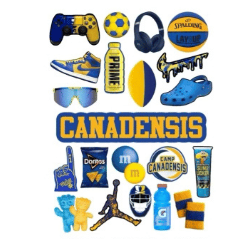 Camp Color Stickers – Boys – Yellow & Blue – Create’d