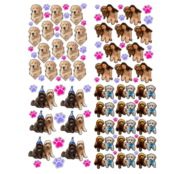 Dog/Face Personalized Sticker Sheet Create'd