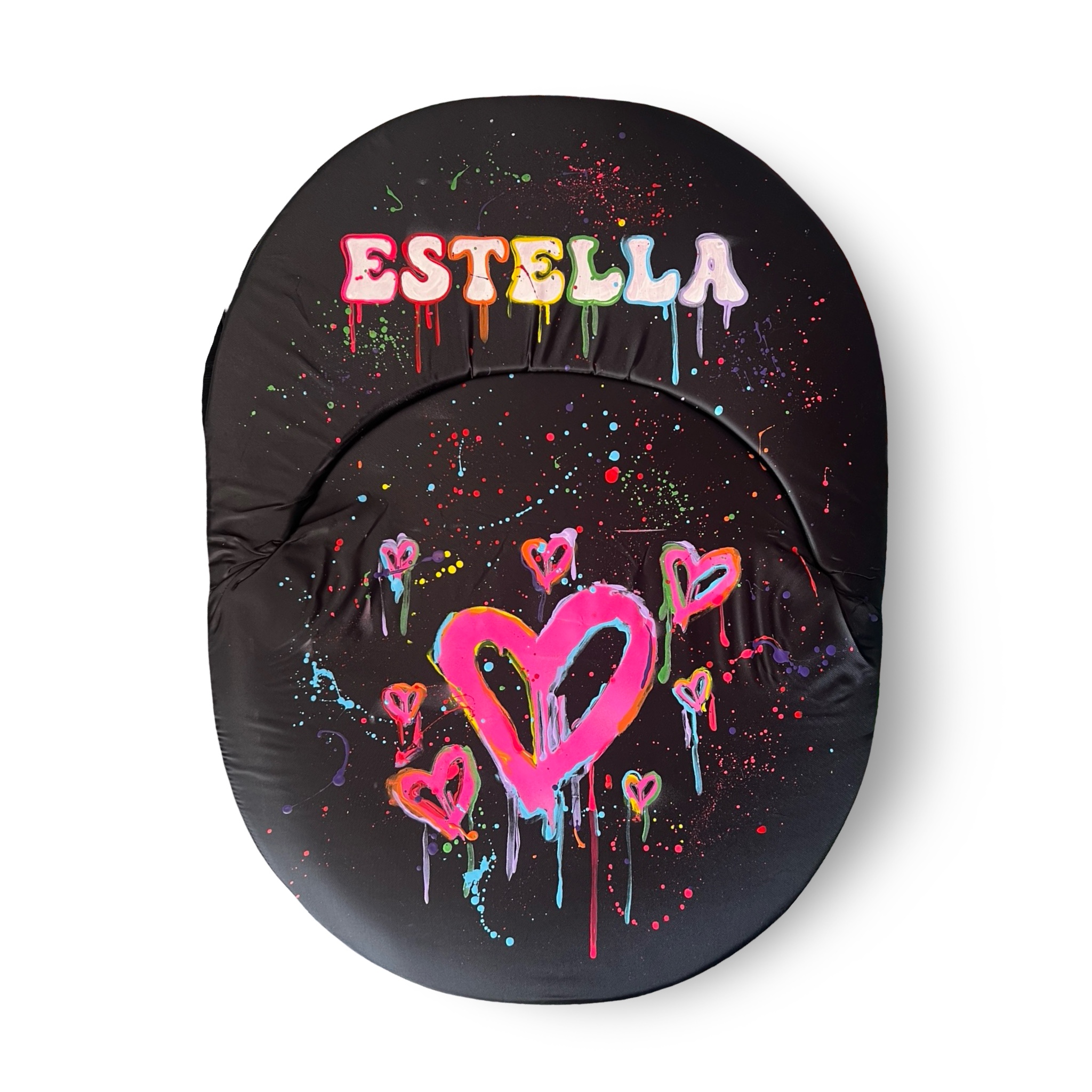 Painted Heart Camp Chair – Graffiti Hearts – Heart & Sole