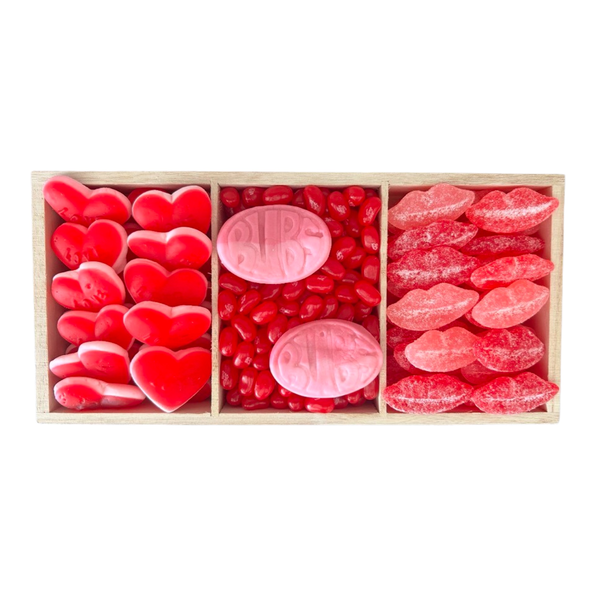 Valentine’s 3 Compartment Candy Board – Sunshine Sweets