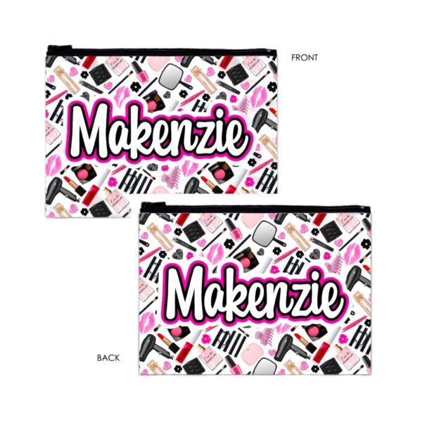 Plush Zipper Pouch - (9" x 12") - Namedrops 2025