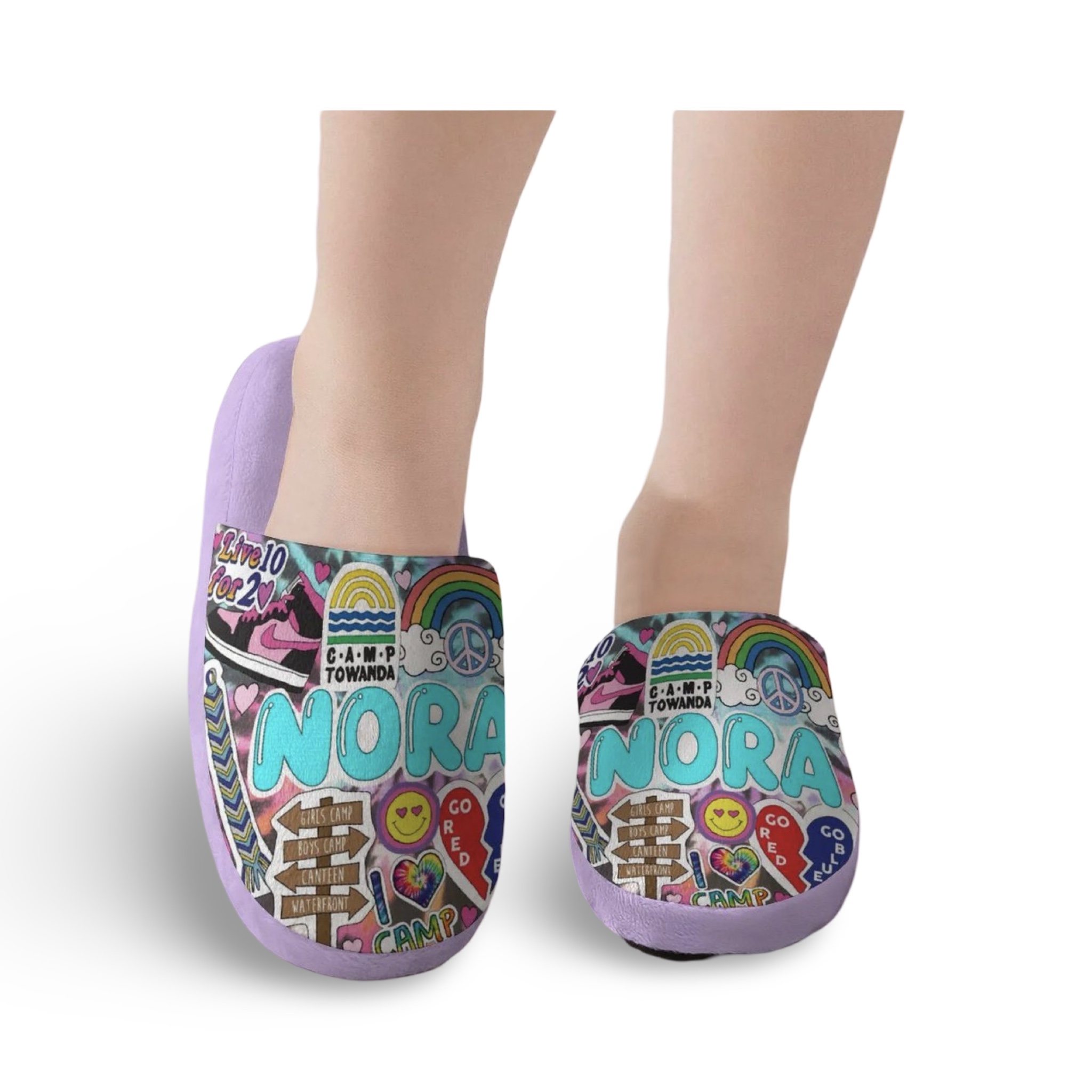Camp Girls Fuzzy Slipper – Shoe- Footwear – Just Love Designs 2025