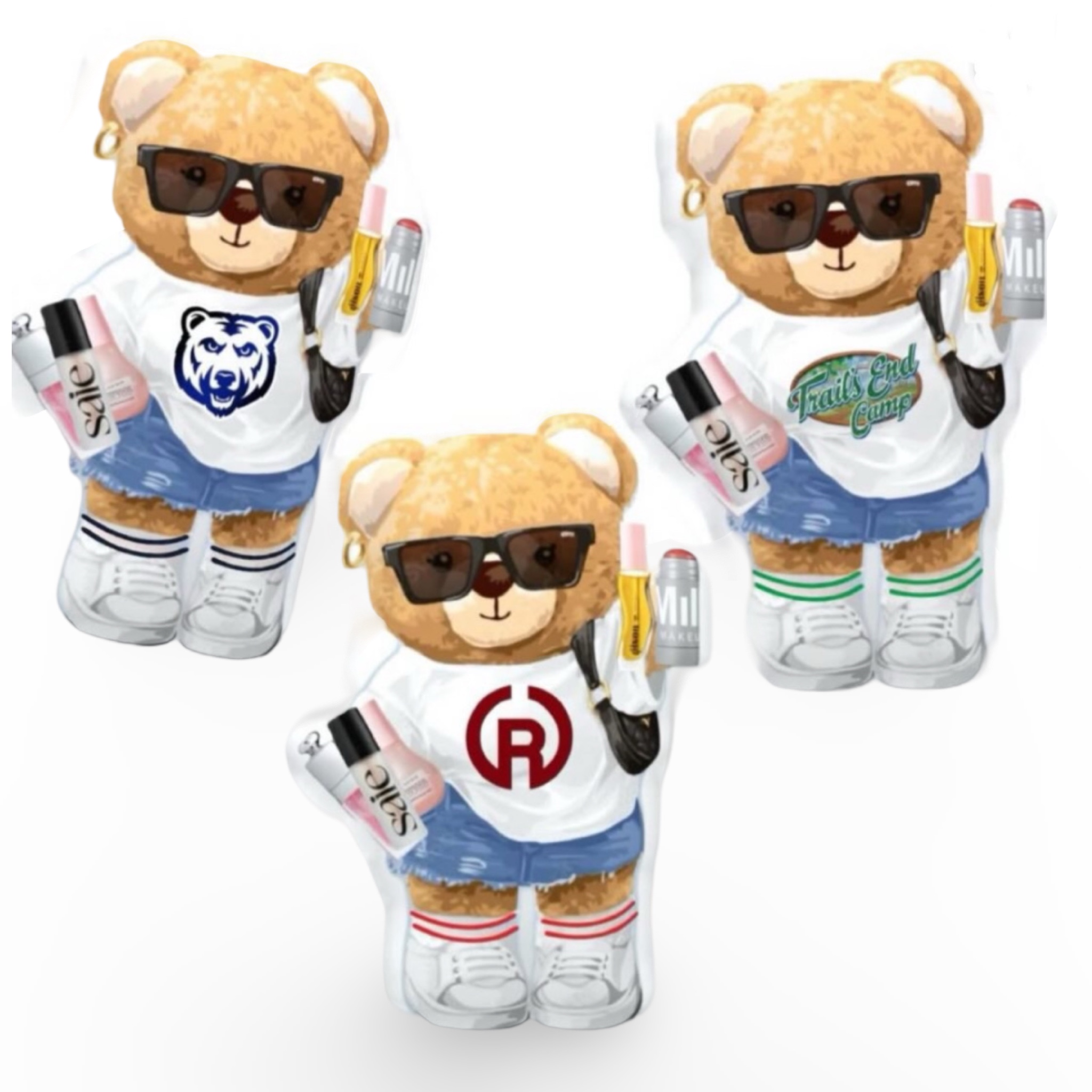 Preppy Camp Bear Pillow – Create’d 2025