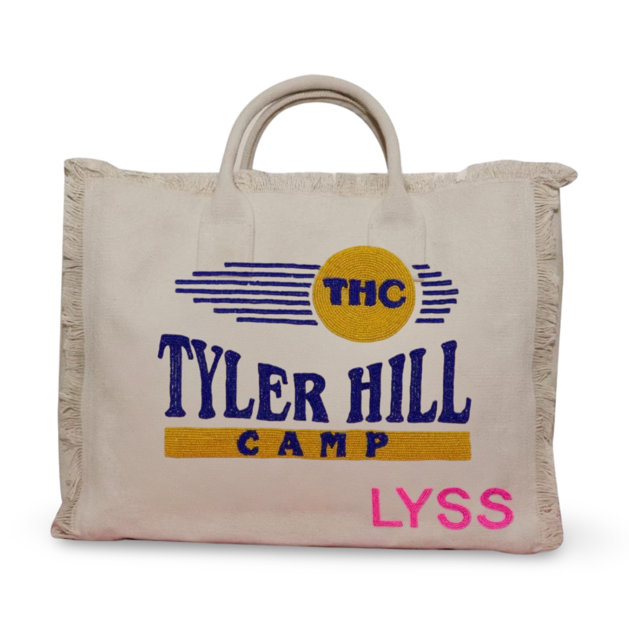 Lyss & Kat Camp Beaded Slouchy Tote Bag 2025