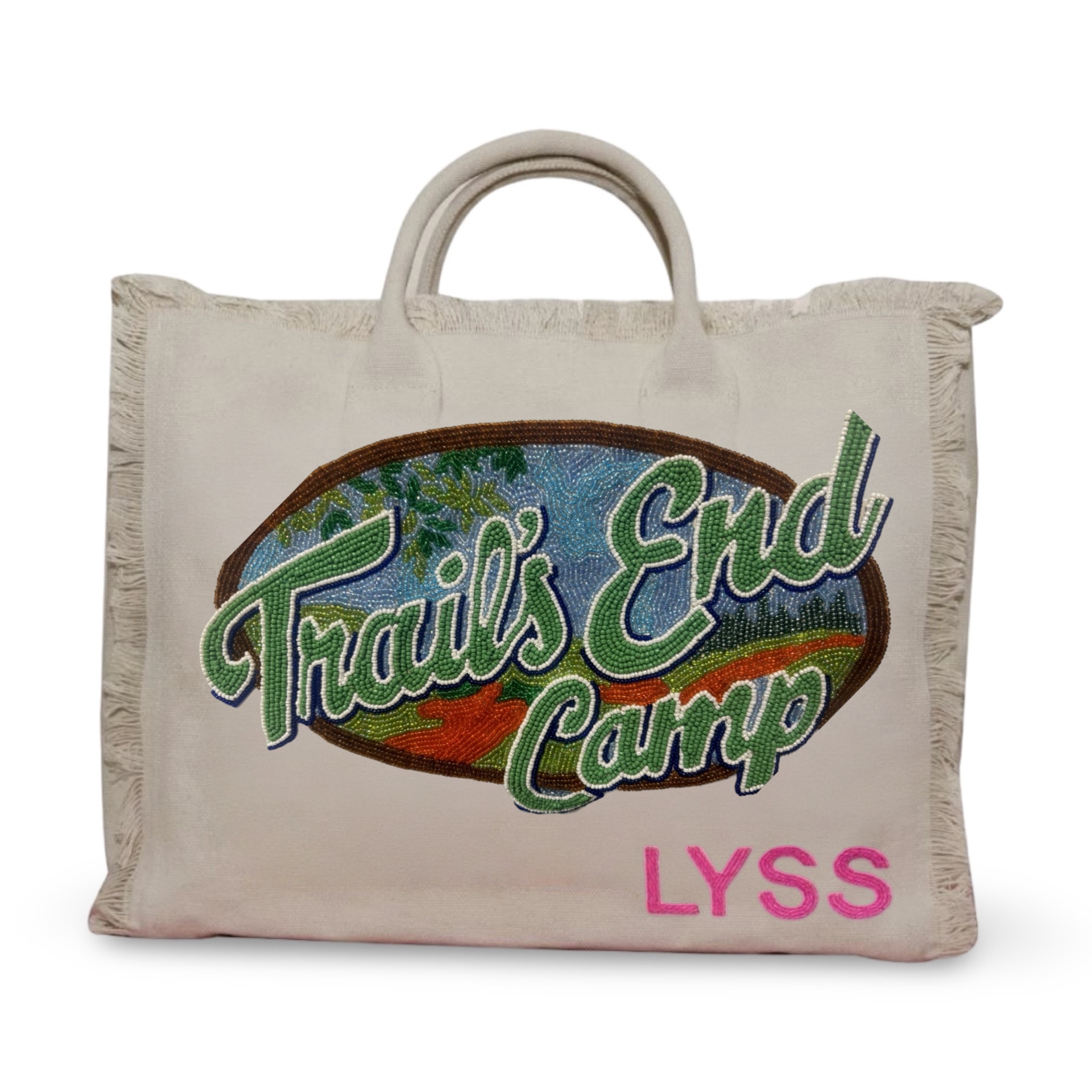 Lyss & Kat Camp Beaded Slouchy Tote Bag 2025