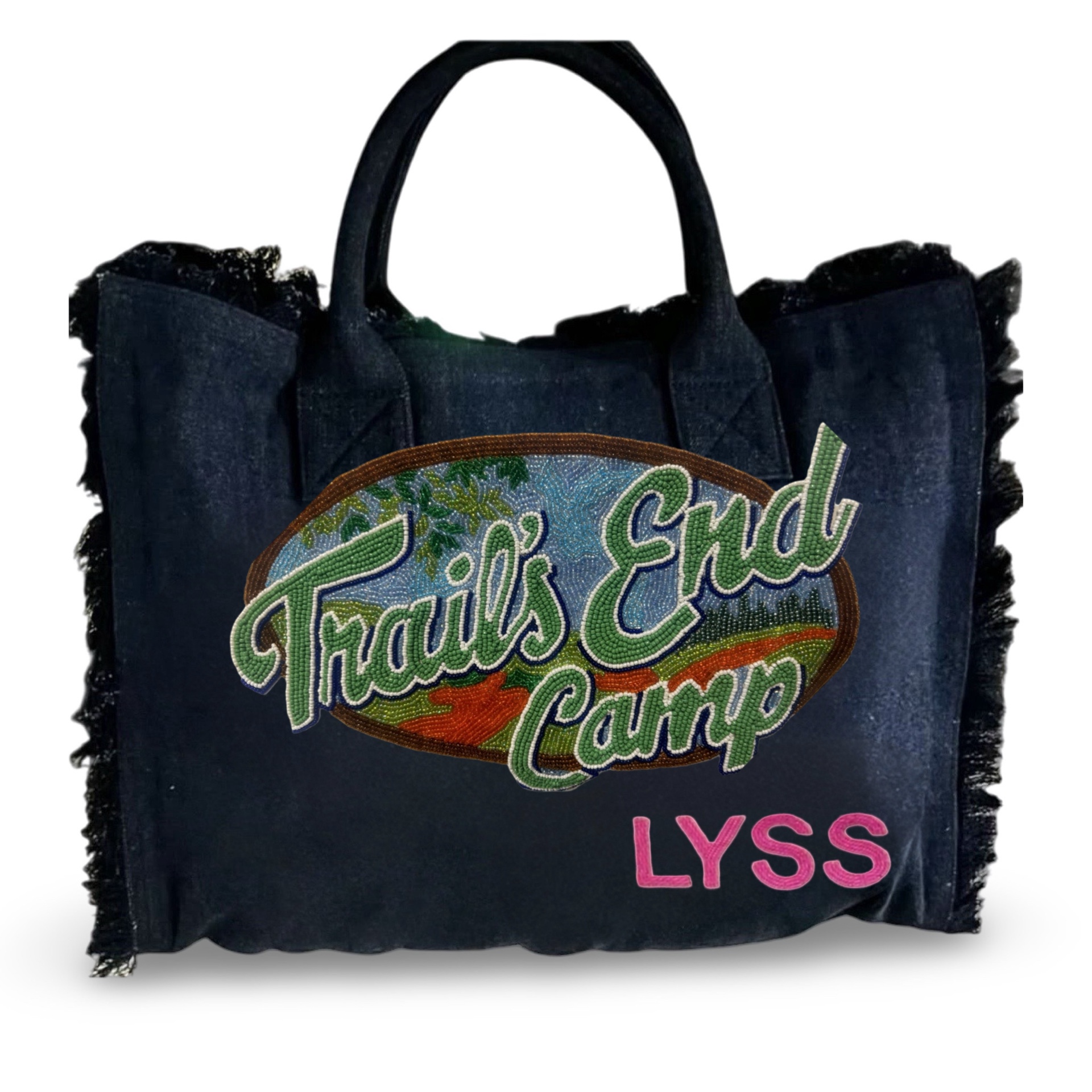 Lyss & Kat Camp Beaded Slouchy Tote Bag 2025