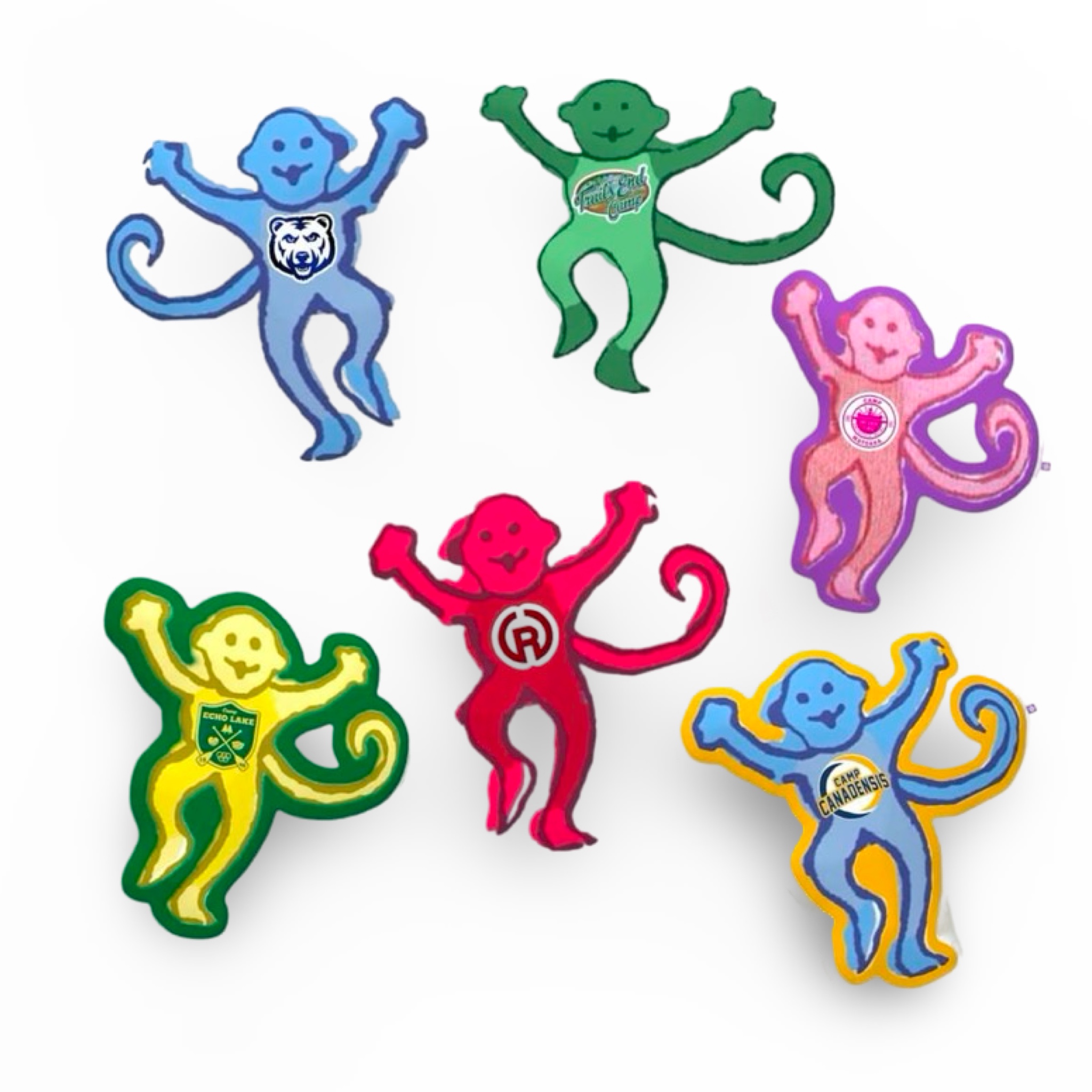 Preppy Camp Logo Monkey Pillow – Create’d 2025