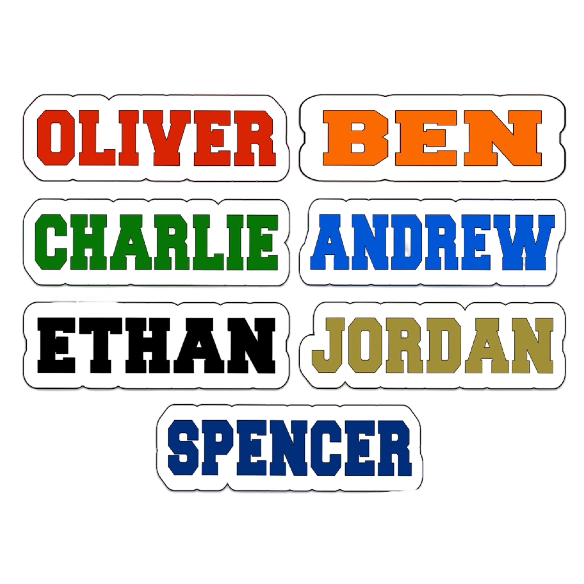 12″ x 18″Varsity FontName Pillow – Namedrops 2025