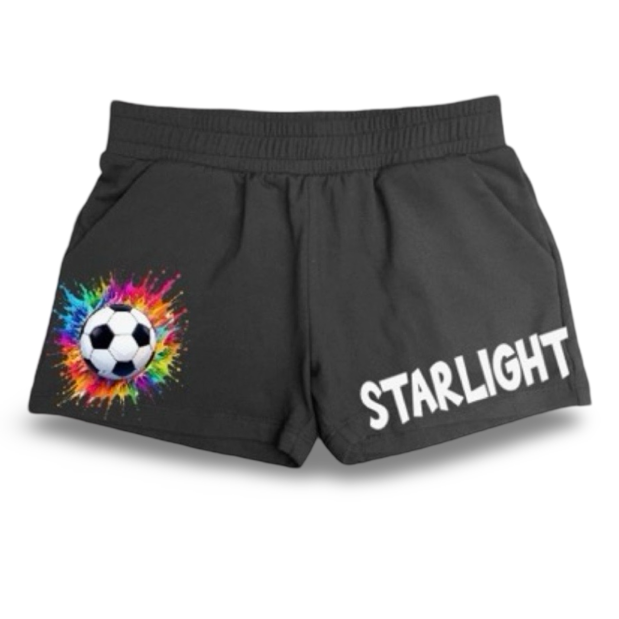 Girl’s Soccer Paint Splat Suzette Brand Shorts – Hip-P 2025
