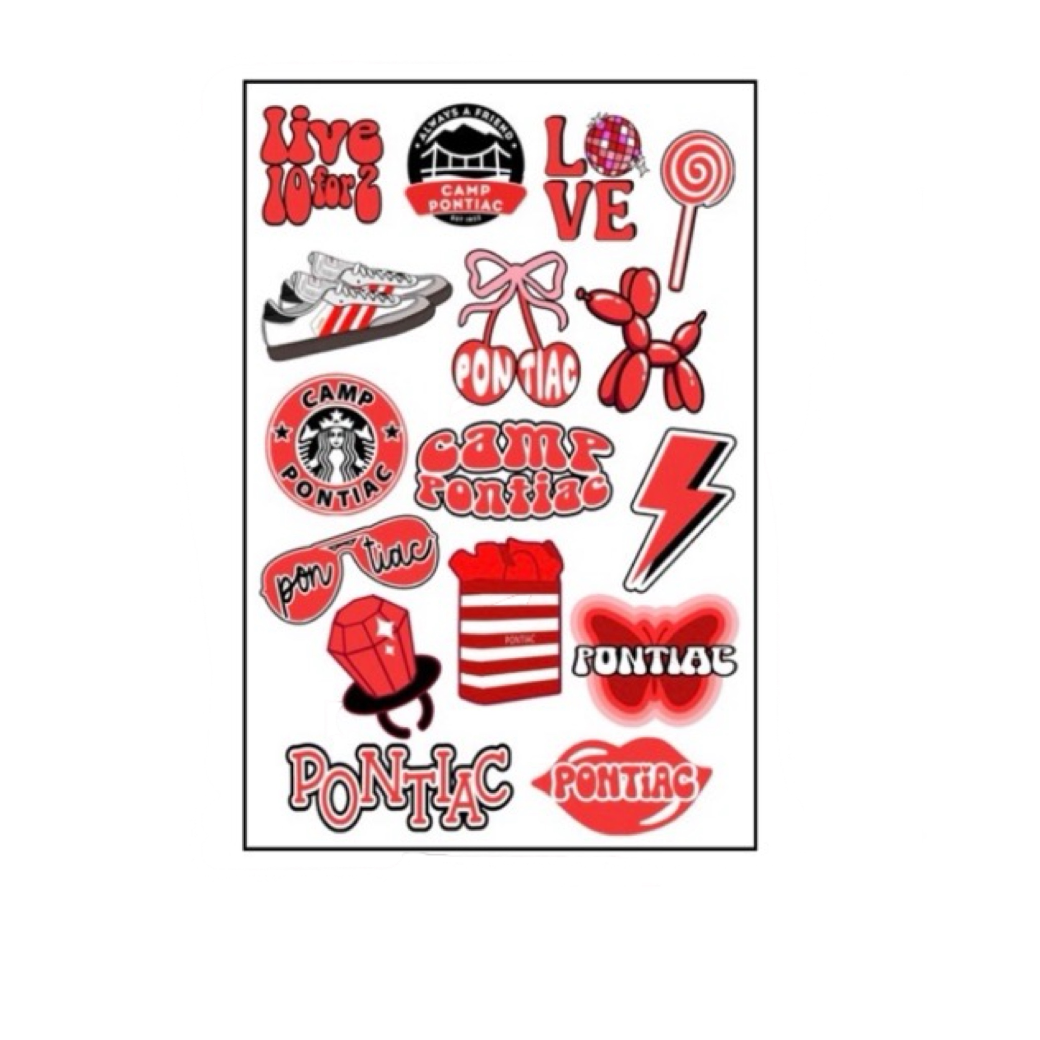 Camp Sticker Sheet – Updated 2025 – Mother Hustler New York