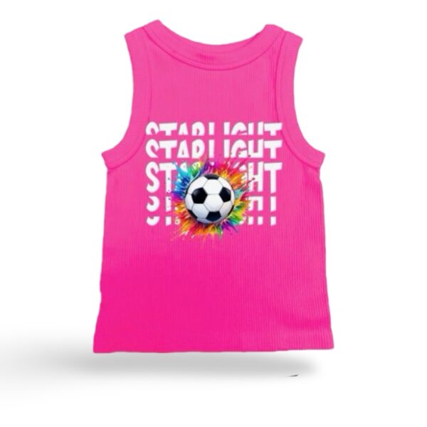 Girl's Soccer Paint Splat Suzette Tank Top (Youth) - Hip-P 2025