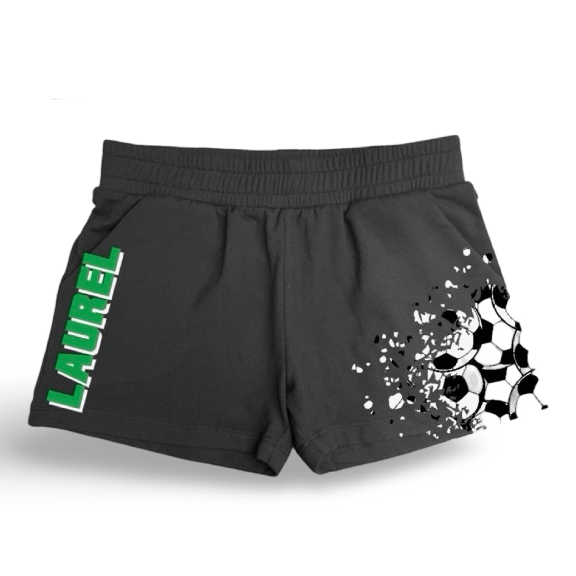 Girl’s Distressed Soccer Splatter Suzette Brand Shorts – Hip-P 2025