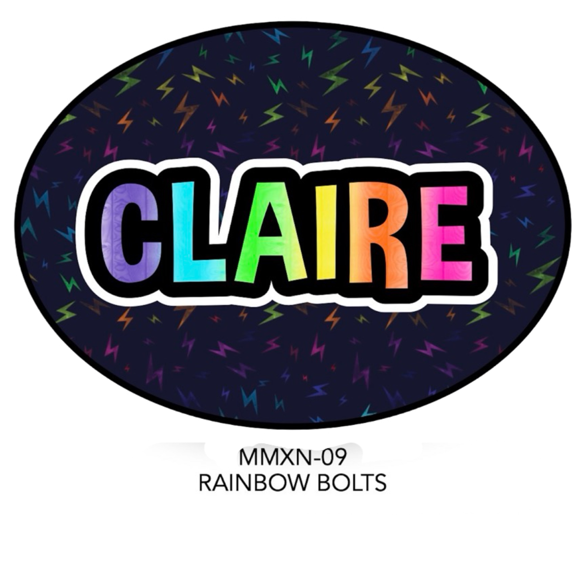 Rainbow Bolts MMXN-09 – Oval Cling It Collab Made Moments MM & Namedrops -2025