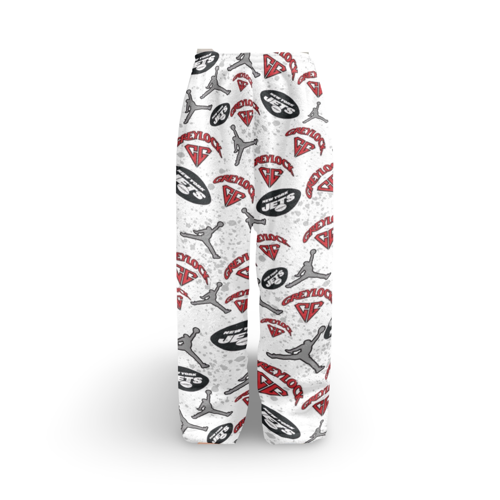 Sports & Camp Logos White with Splatter Pajama Pants – JAZ It Up 2025