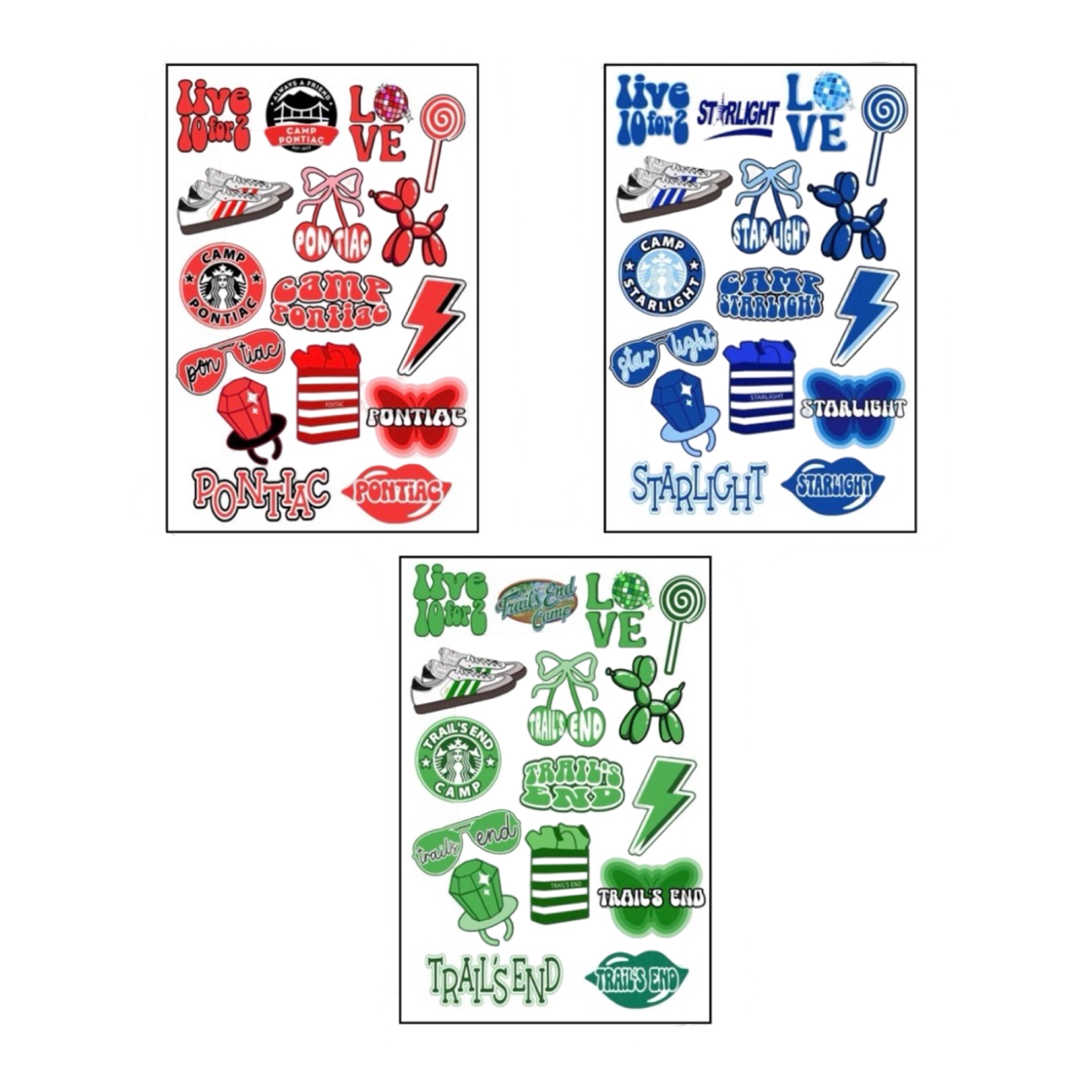 Camp Sticker Sheet – Updated 2025 – Mother Hustler New York