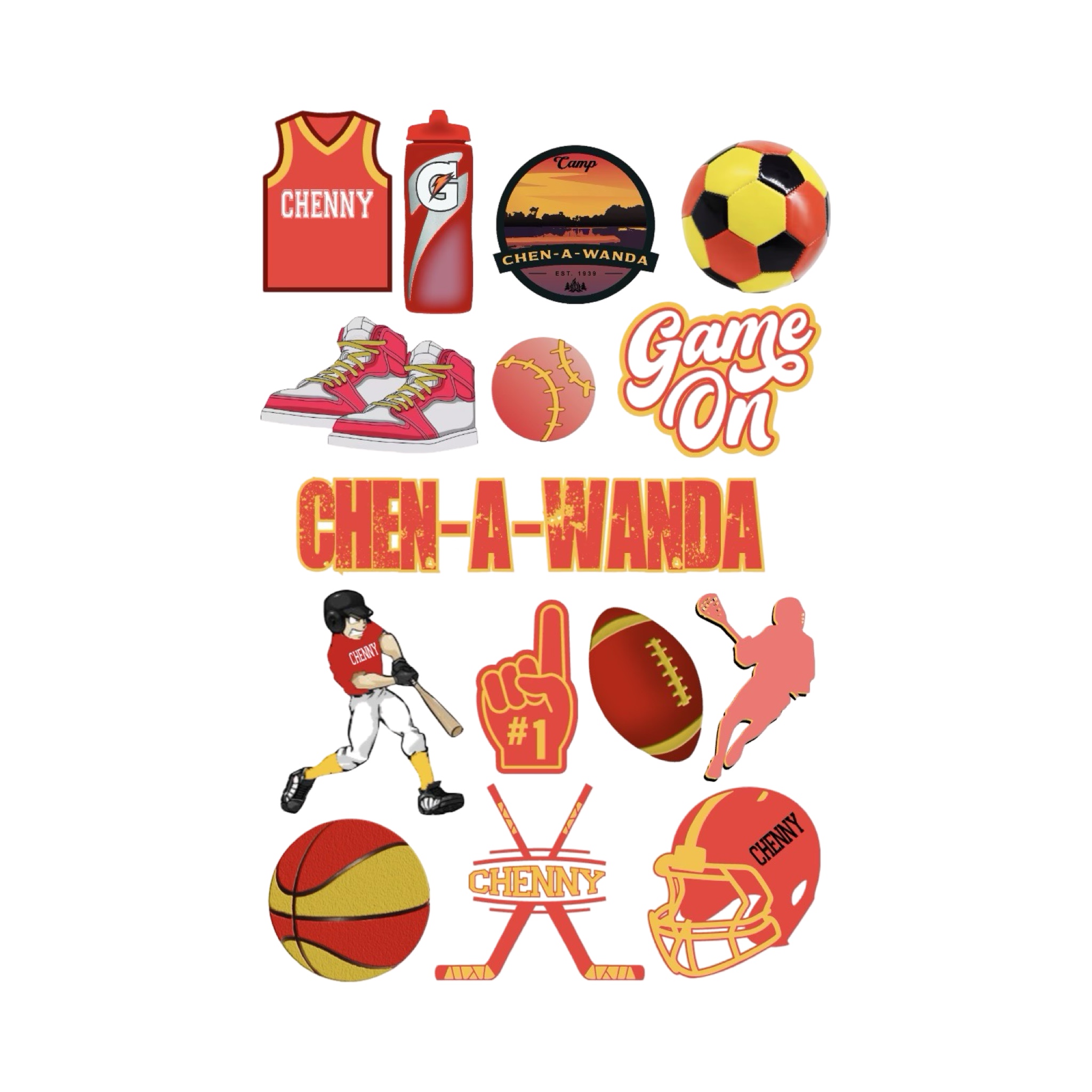 Sports – Camp Sticker Sheet (2025) – Mother Hustler New York