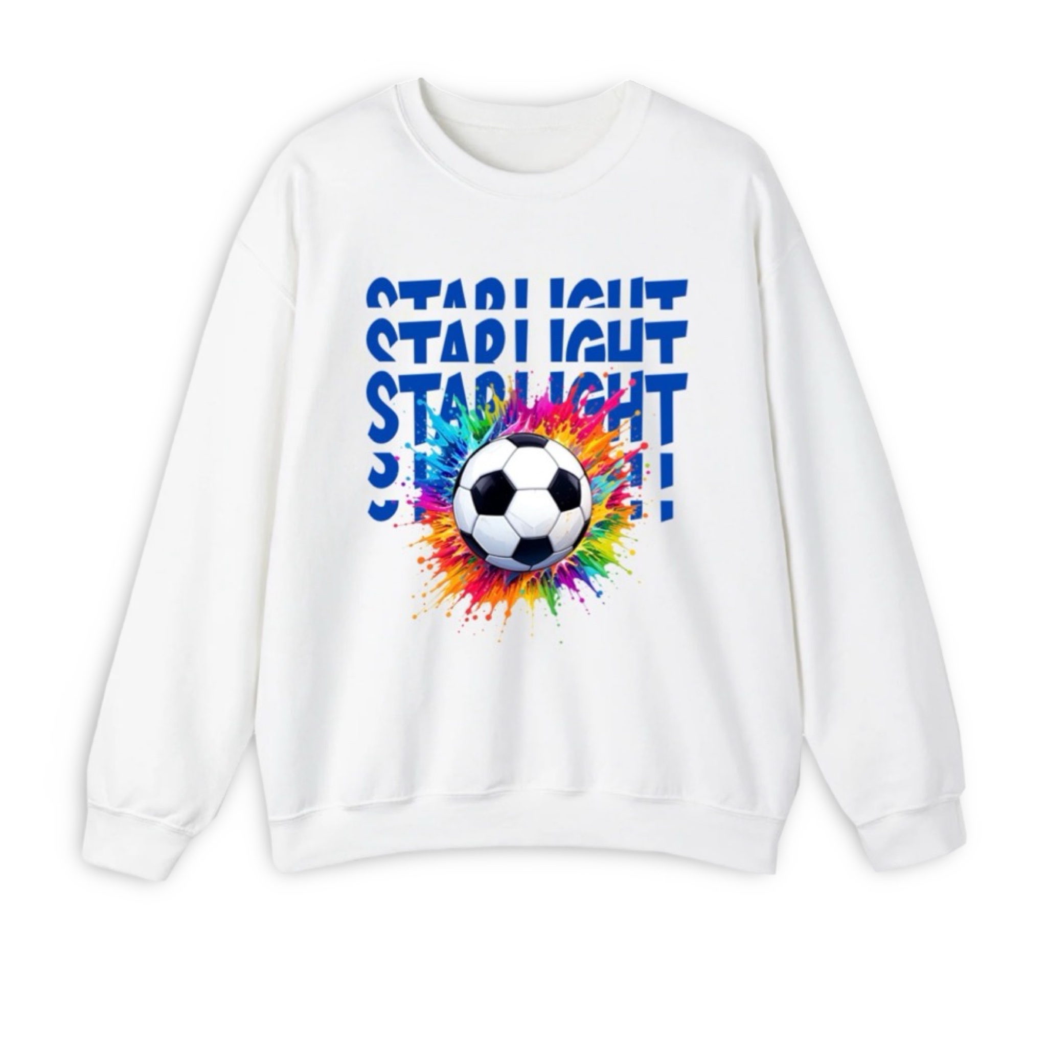 Girl’s Soccer Paint Splat Sweatshirt – Crewneck – Hip-P 2025