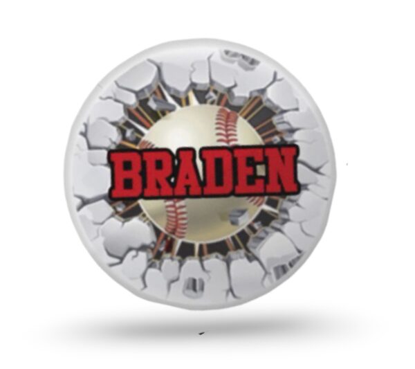 Baseball Shape Custom Pillow - Create'd 2025