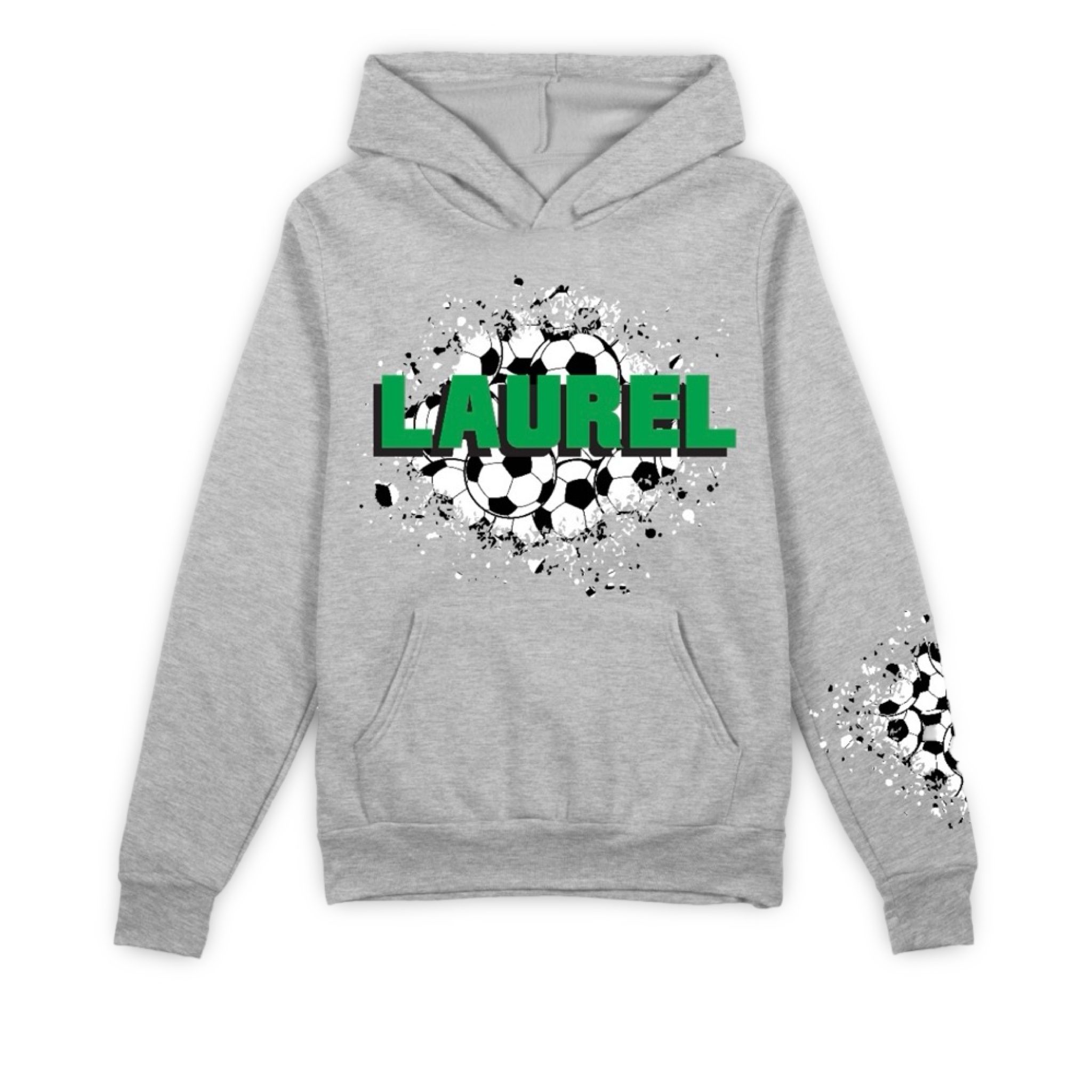 Girl’s Distressed Soccer Splatter Sweatshirt – Hoodie – Hip-P 2025
