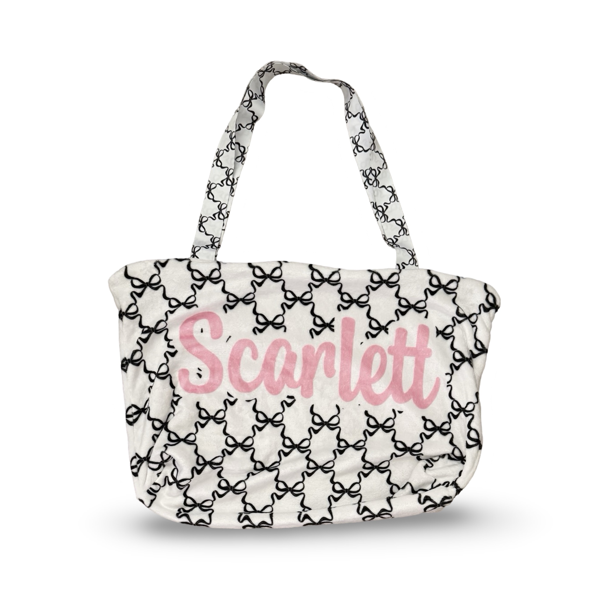 Scarlett Plush Zipper Tote Bag – Ready to Ship – R2S