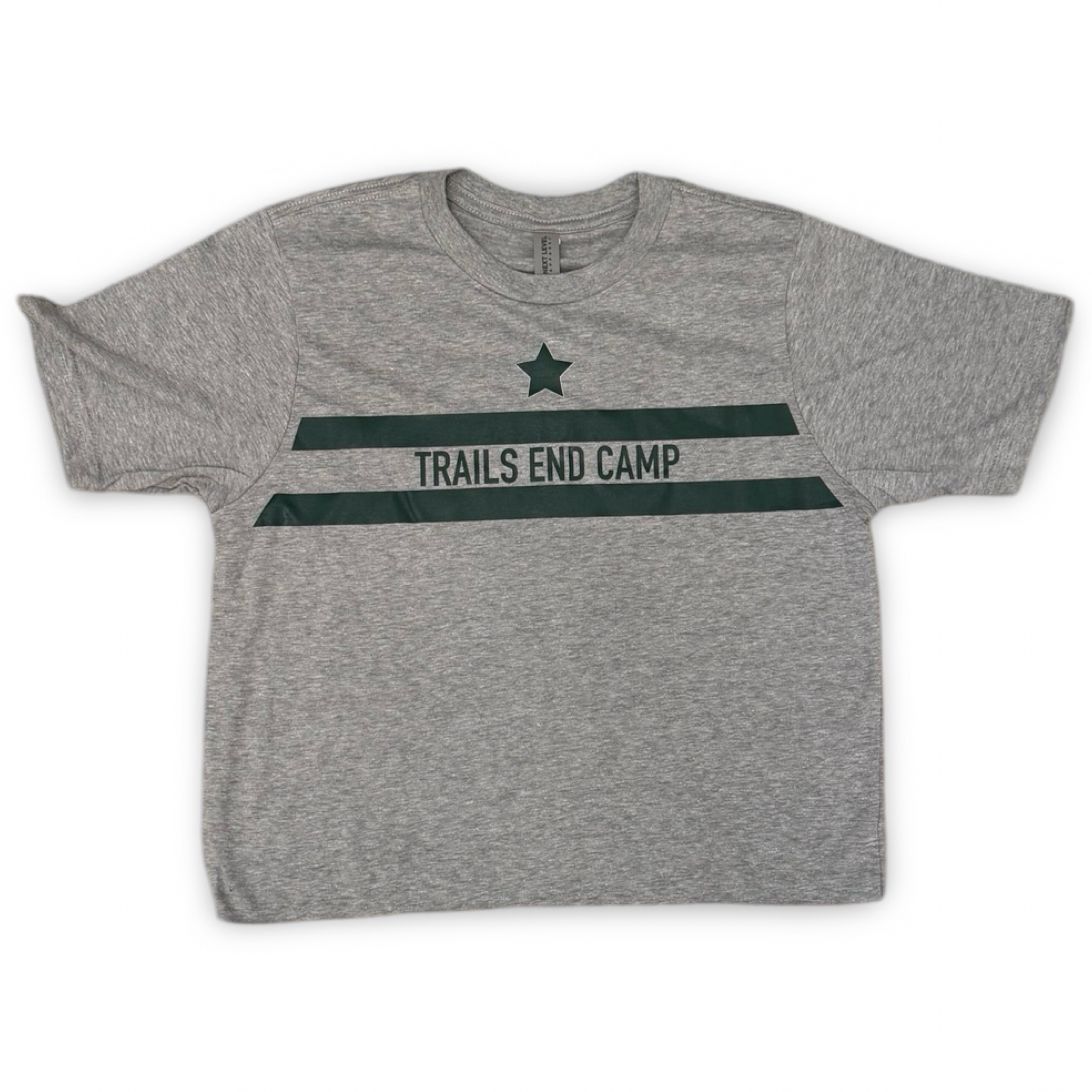 Trail’s End Grey Stripe Tee – Youth Large – Ready 2 Ship – R2S