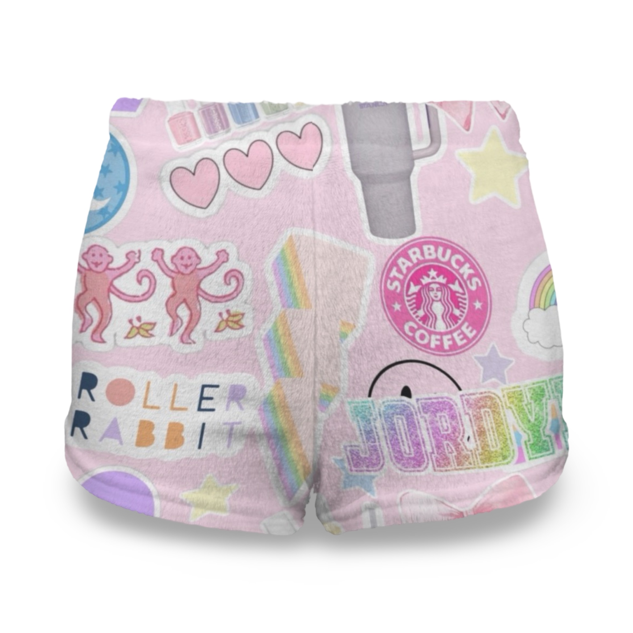 Fuzzy Pajama Shorts – Pe-Designed Collage Girls – Create’D 2025