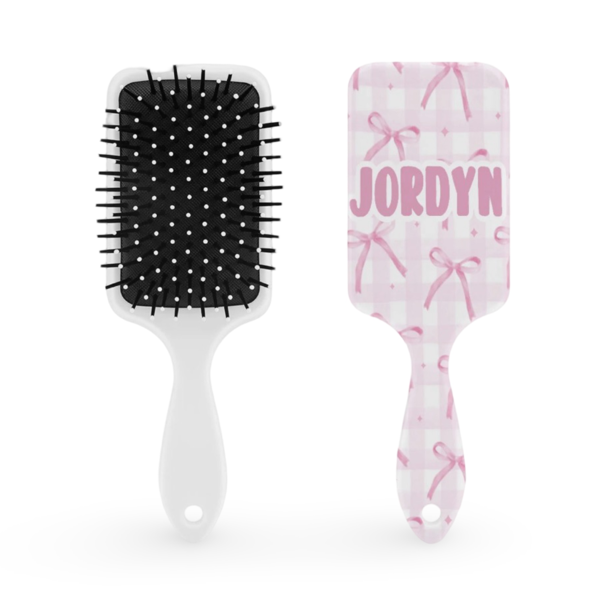 Customized Hairbrush- Pink Bows – – Create’D 2025