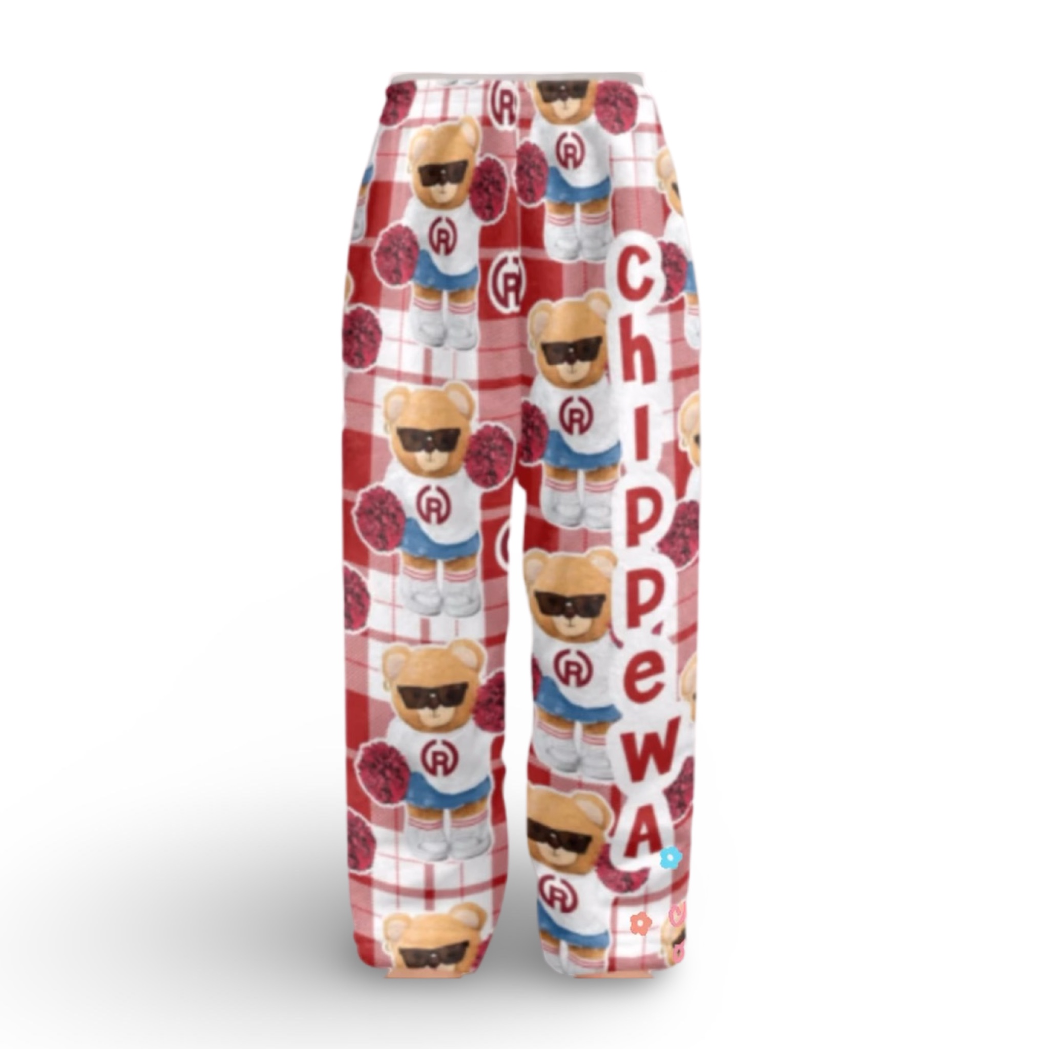 Fuzzy Pajama Pants – Teddy Bear – Spirit Bear (Pom-Pom) – Create’D 2025
