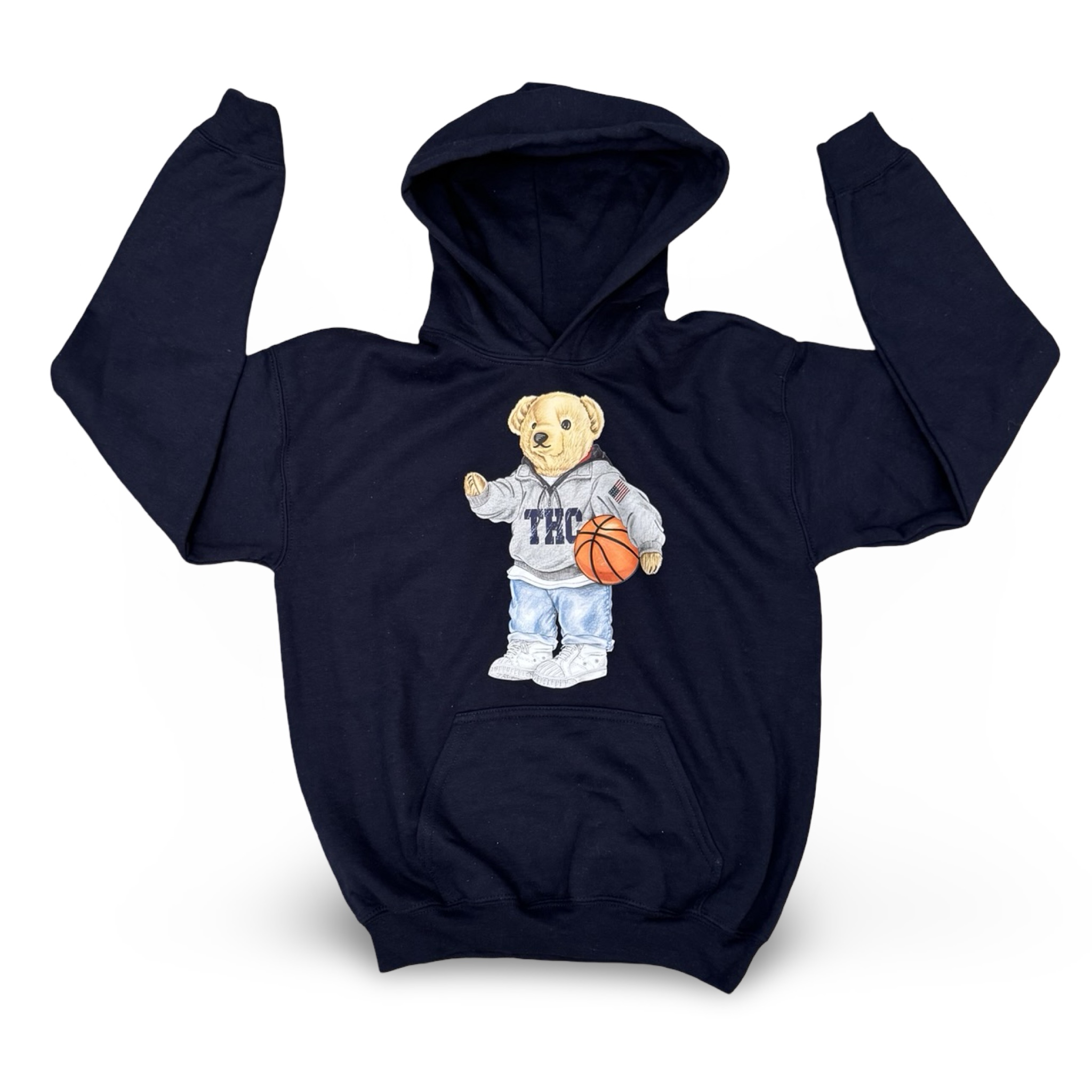 Tyler Hill – Basketball Bear Hoodie – Youth Large – Ready to Ship – R2S