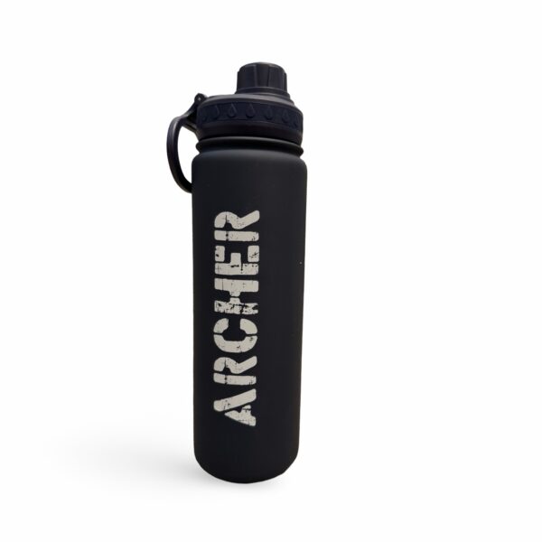 Archer Black Water Bottle - Ready to Ship - R2S