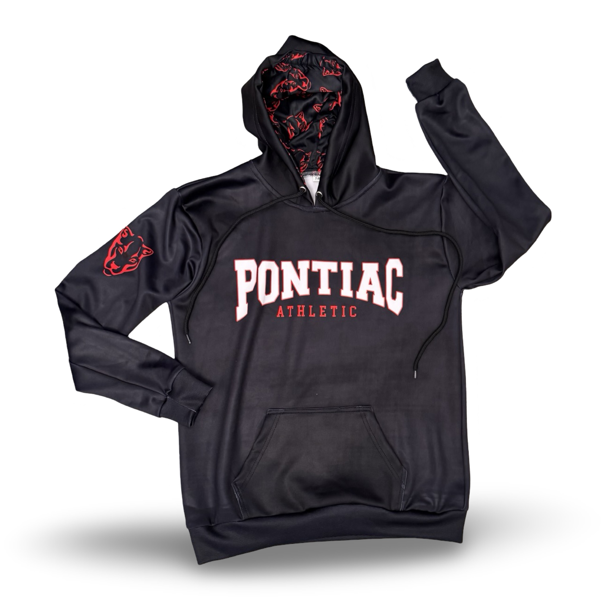 Pontiac Black Logo Hoodie – Youth Medium – Ready to Ship – R2S