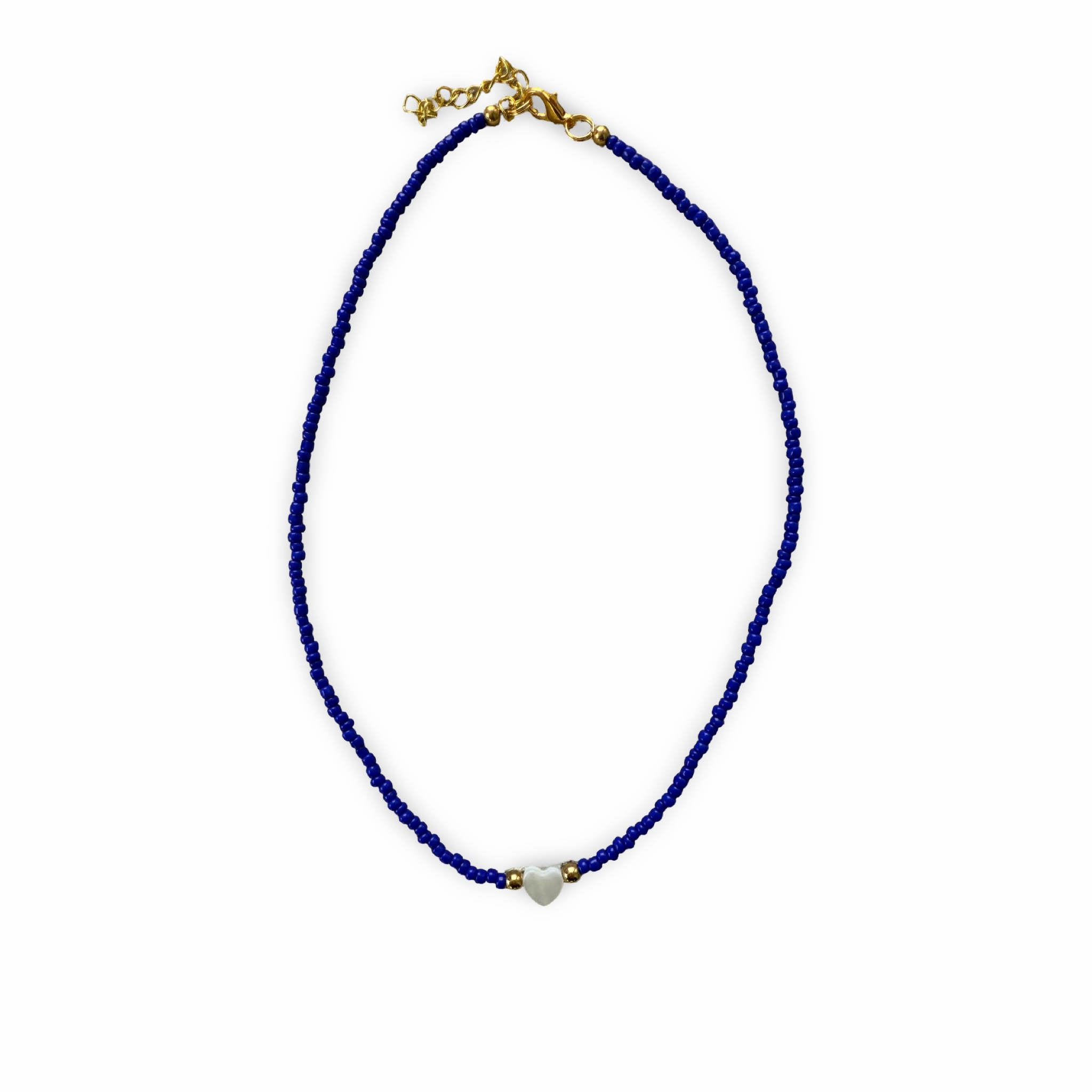 Pearl Heart Camp Color Bead Necklace – You Name It by Yonit