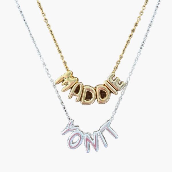 Bubble Lettter Necklace - You Name It by Yonit