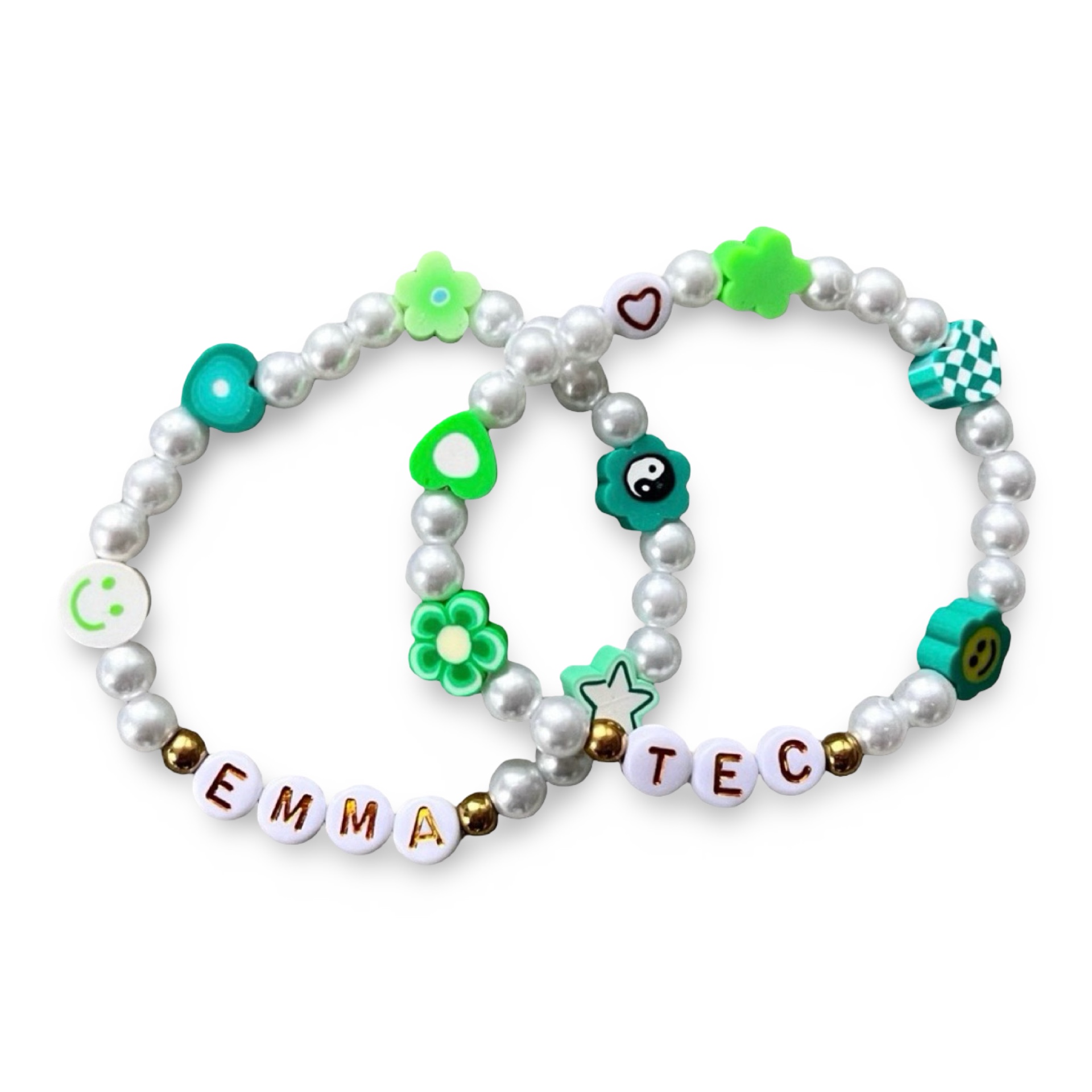 Pearl Camp Bracelet (Set of 2) – You Name It by Yonit