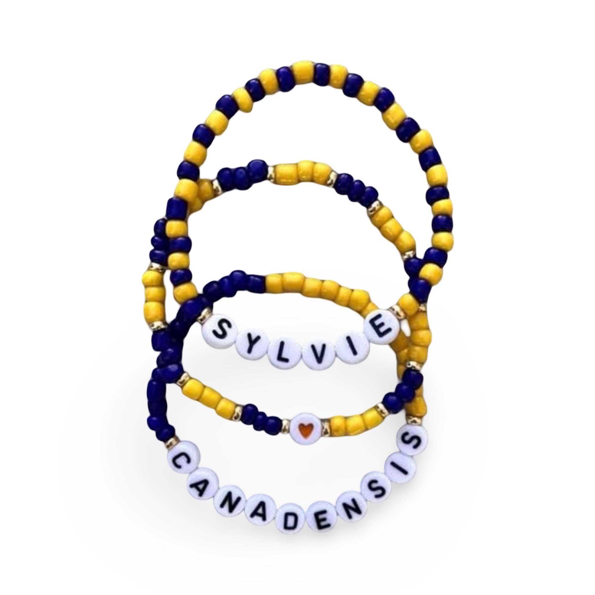 Seed Bead Traditional Camp Colors Bracelet Stack – (Set of 3) – You Name It by Yonit