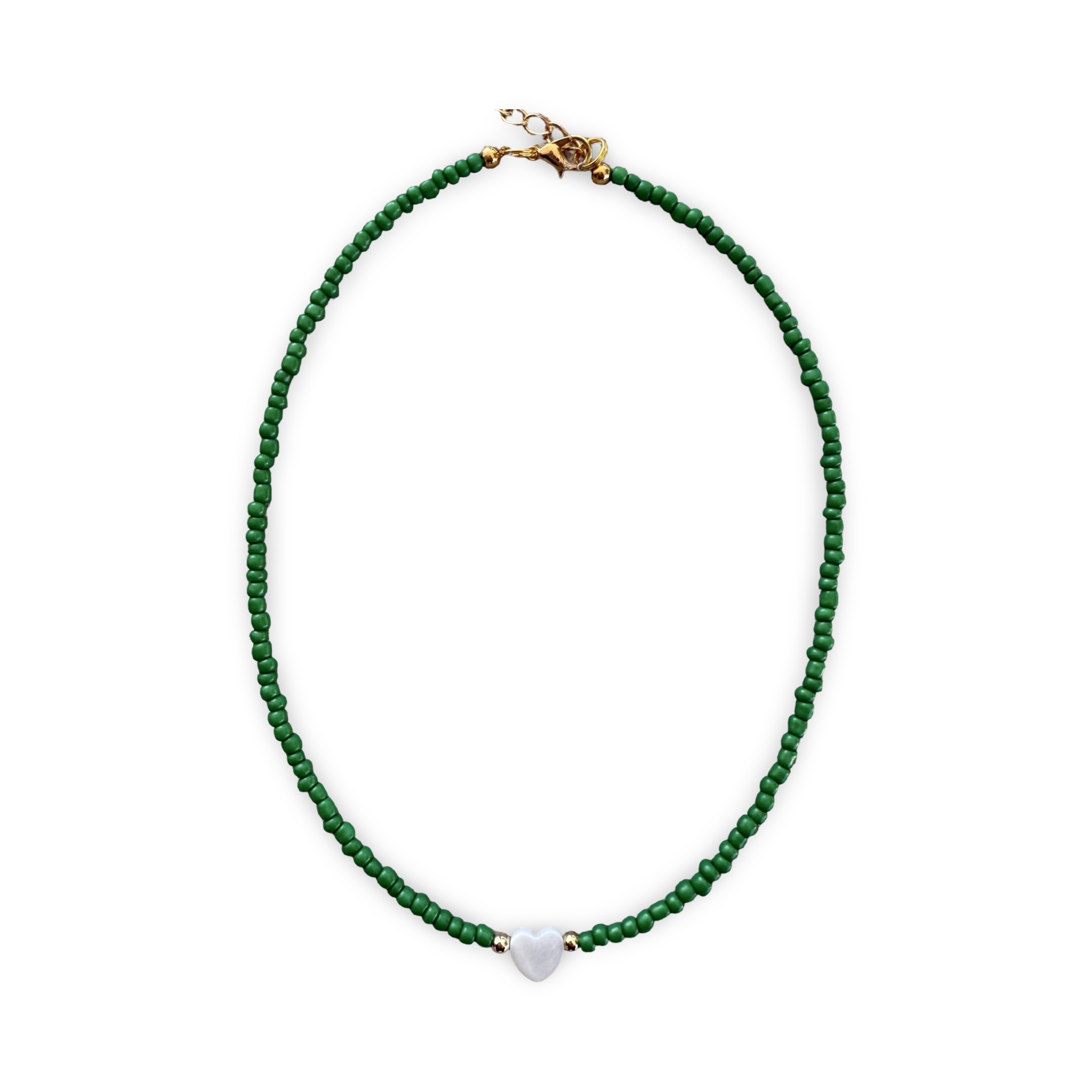 Pearl Heart Camp Color Bead Necklace – You Name It by Yonit