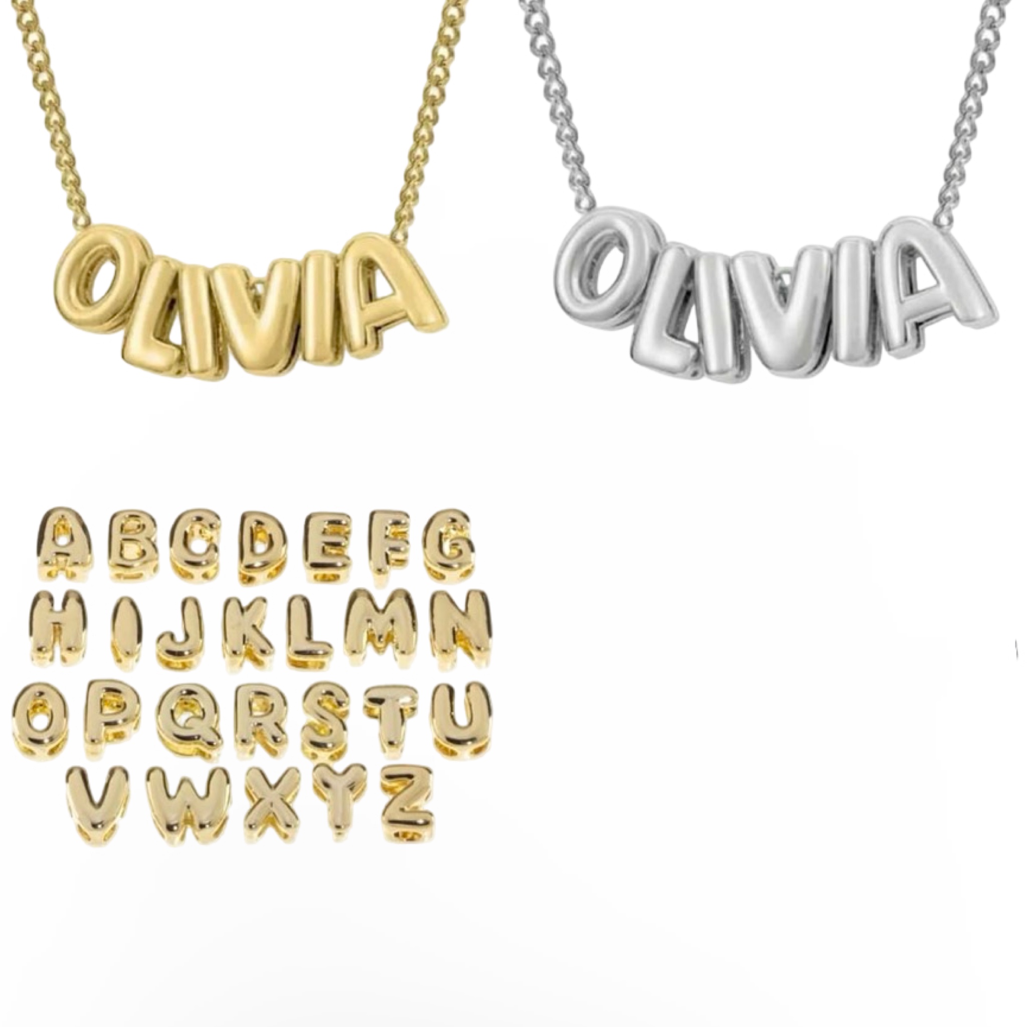 Bubble Lettter Necklace – You Name It by Yonit
