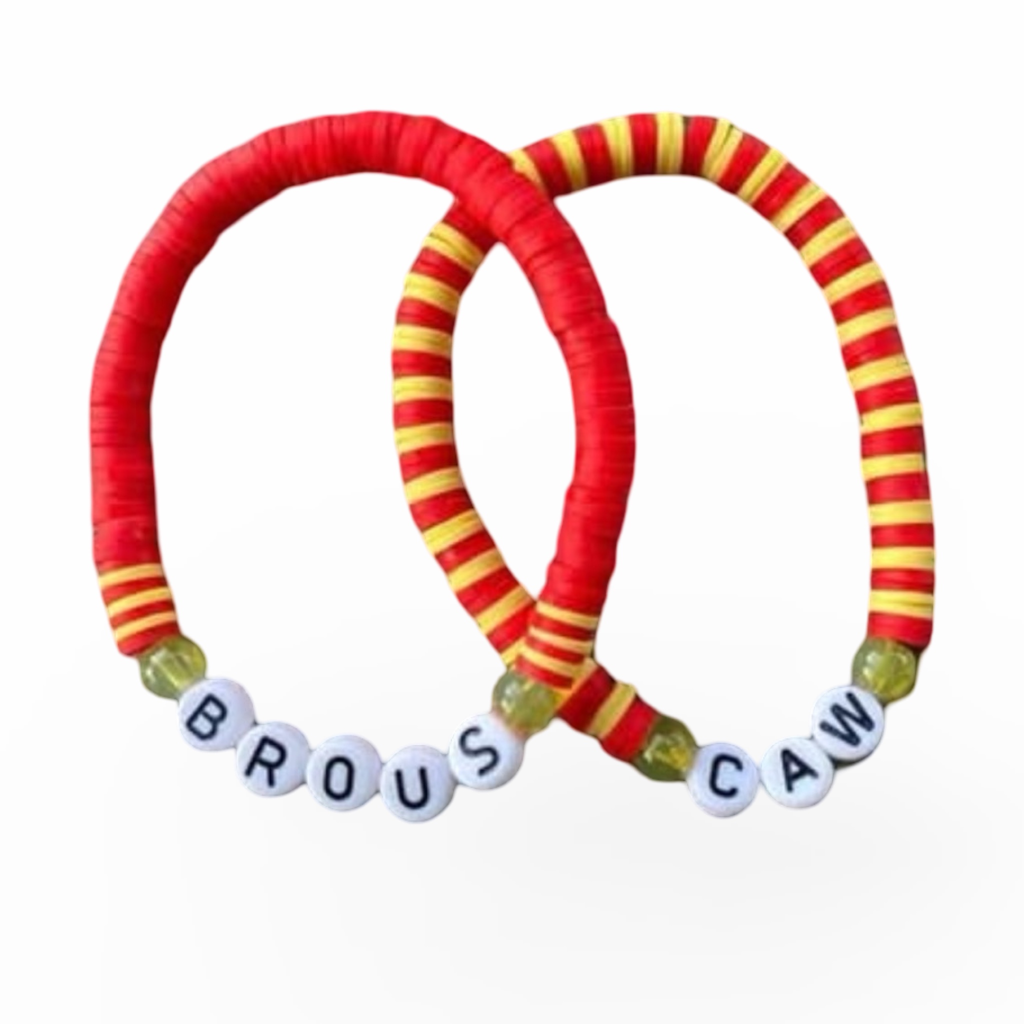 Camp Color Solid & Stripe Disc Bracelets (Set of 2) – You Name It by Yonit