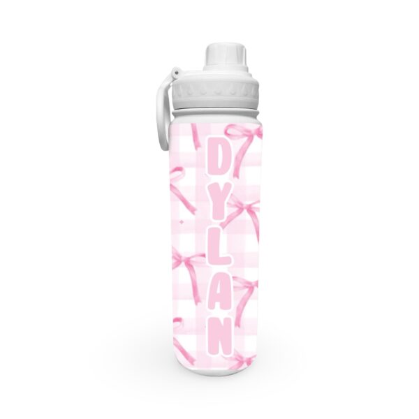 Pink Bows - 360 Wrap Water Bottle - Fanatic