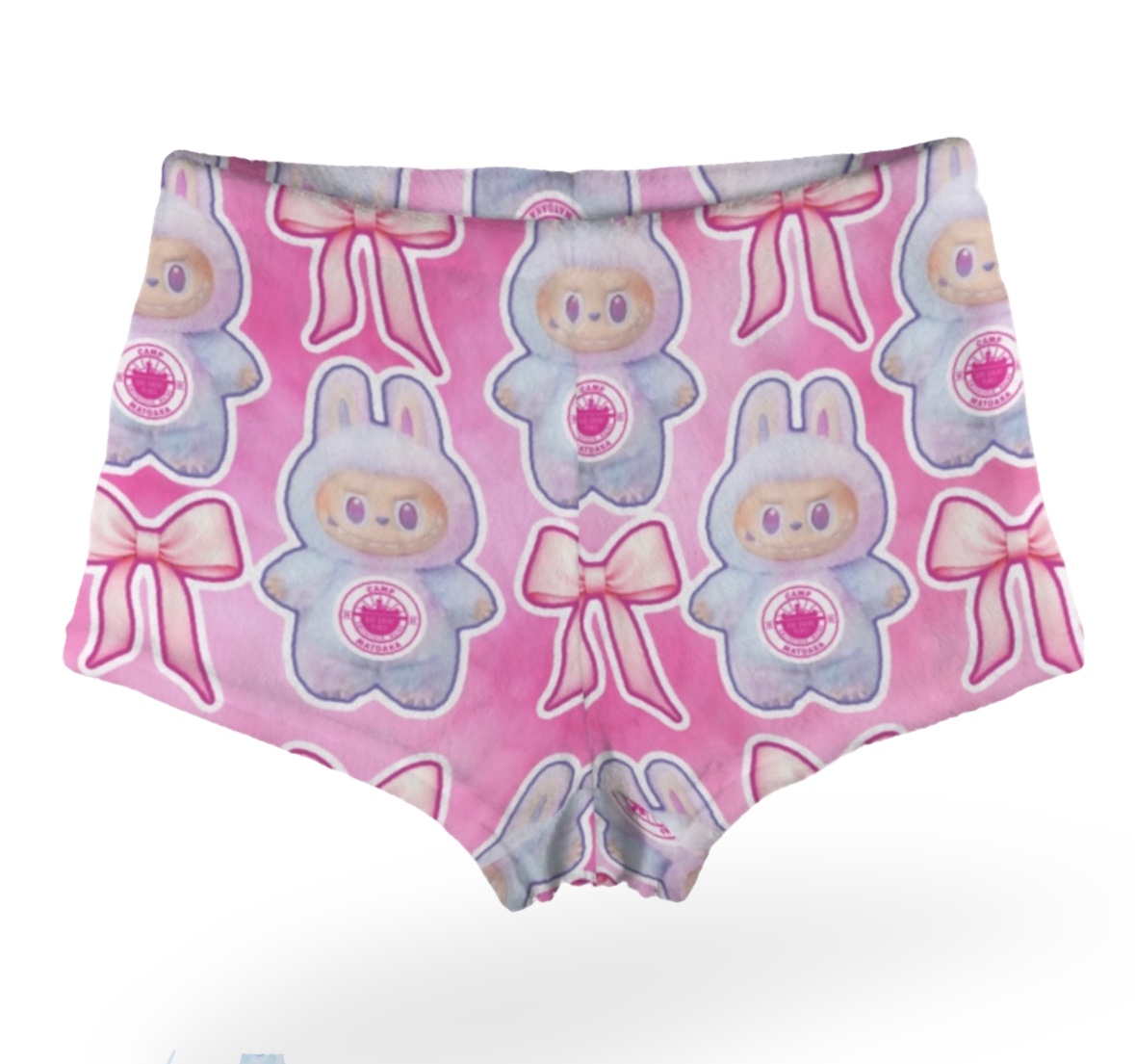Spirit Labubu Fuzzy Pajama Shorts – Create’D